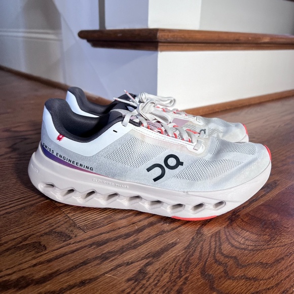 On Running Women's Cloudsurfer Next Sneaker Running Shoes White/Flame 9.5 WIDE - Picture 2 of 15